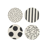 Mixed Print Coasters | Monochrome | Set of 4