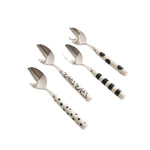 Mixed Print Teaspoons | Monochrome | Set of 4