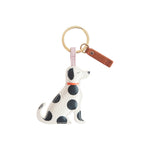Mono Spots Dog Keyring