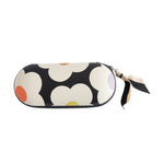 Multi Flower Zip Around Glasses Case | Charcoal