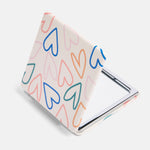 Multi Outline Hearts Square Pocket Mirror