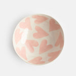 Pink Hearts Stoneware Bowl | 18cm