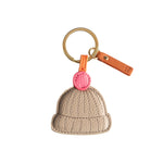 Pom Pom Beanie Hat Keyring