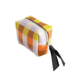 Ultra Mini Cube Cosmetic Bag | Multi Check
