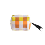 Ultra Mini Cube Cosmetic Bag | Multi Check