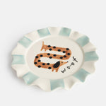 Woof Sausage Dog Ceramic Plate | 21.5cm