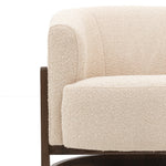 Cercola Curved Boucle Armchair | Cream