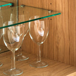 Milano Chevron 2 Door Cocktail Cabinet | Oak