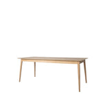 Milano Chevron Extending Dining Table | Oak