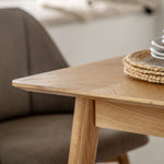 Milano Chevron Extending Dining Table | Oak