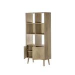 Milano Chevron 2 Door Open Display Unit | Oak
