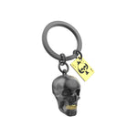 3D Black Skull Keyring