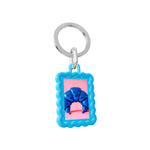 3D Photo Frame Keyring | Blue Wave