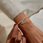 Christmas A Little 'Merry Christmas Fabulous Friend' Bracelet | Silver Plated