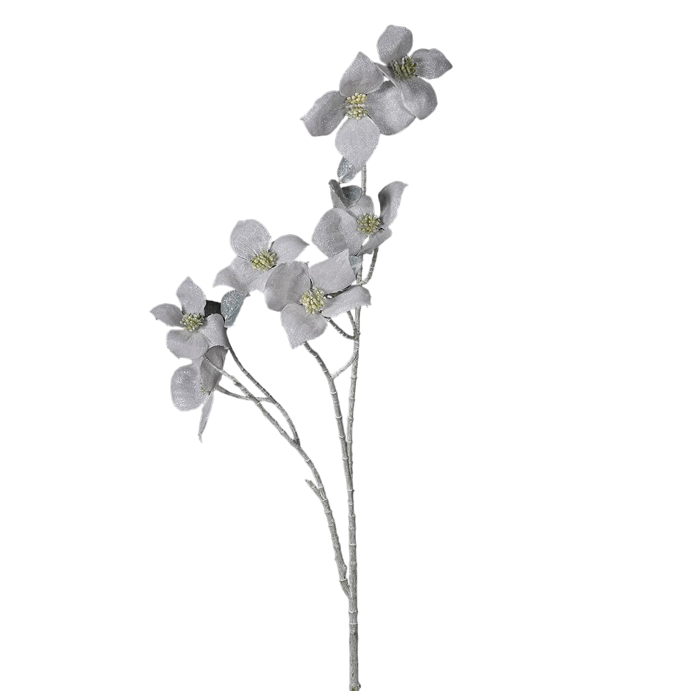 LIV Artificial Frosted Dogwood Stem About Living