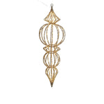 Hanging LED Finial Decoration | Gold | 83cm