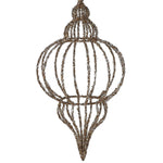 Hanging LED Finial Decoration | Gold