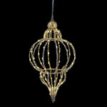 Hanging LED Finial Decoration | Gold