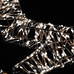 Hanging LED Star Decoration | Gold Iron | 55cm