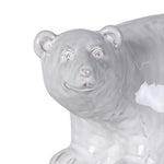 Rustic Polar Bear Figurine | White Ceramic | 13cm