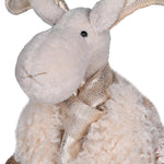 Standing Festive Tweed Moose Figurine | 50cm