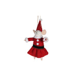 Mrs Claus Mouse Hanging Christmas Tree Decoration