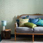 Woodland Fern Velvet Cushion | Ink Blue | 40x60cm