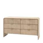 Colonna Flued 6 Drawer Chest | Mango Wood