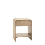 Colonna Fluted 1 Drawer Bedside Table | Mango Wood | Large