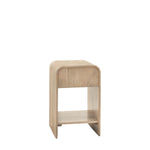 Colonna Fluted 1 Drawer Bedside Table | Mango Wood | Small