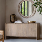 Colonna Fluted 3 Door Sideboard | Mango Wood