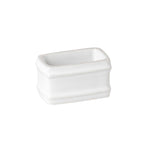 Friso Rectangular Napkin Rings | White | Set of 4