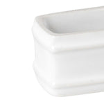 Friso Rectangular Napkin Rings | White | Set of 4