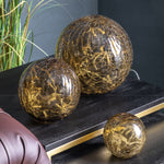 Crackle Globe Lights | Smoke | Set of 3