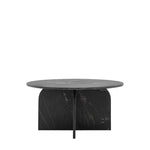 Amalfi Round Marble Coffee Table | Black