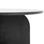 Amalfi Round Marble Coffee Table | Black