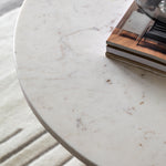 Amalfi Round Marble Coffee Table | White