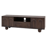 Arc Retro Media Unit | Walnut Mango Wood