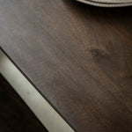 Arc Retro Rectangular Dining Table | Walnut Mango Wood