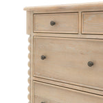 Artisan Bobbin 7 Drawer Chest | Limewashed Oak