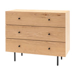 Ashdown Rustic 3 Drawer Chest | Natural