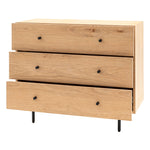 Ashdown Rustic 3 Drawer Chest | Natural