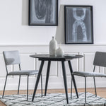 Astley Round Dining Table | Black