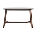 Barcelona Marble Top Console Table | Dark Acacia