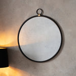 Bayswater Round Mirror | Black | 70cm