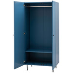 Buckhurst Scalloped 2 Door Wardrobe | Blue
