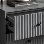 Buckhurst Scalloped 3 Drawer Chest | Grey