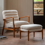 Datsun Sheepskin Footstool | Cream