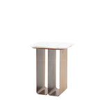 Dorado Marble Top Side Table | Gold
