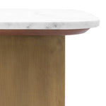 Dorado Marble Top Side Table | Gold